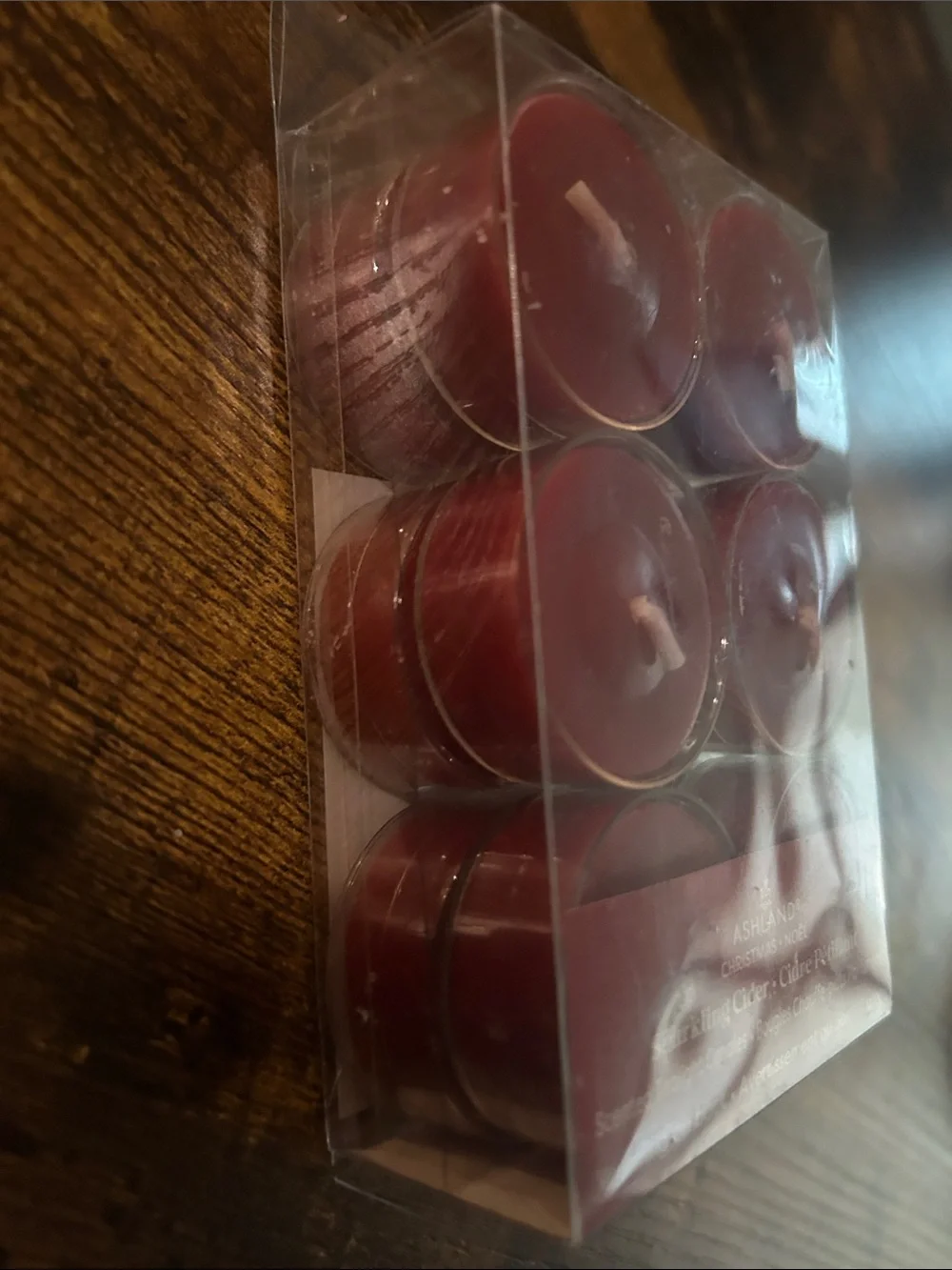 Ashland Red Sparkling Cider Scented Tealight Candles - 12 Pack